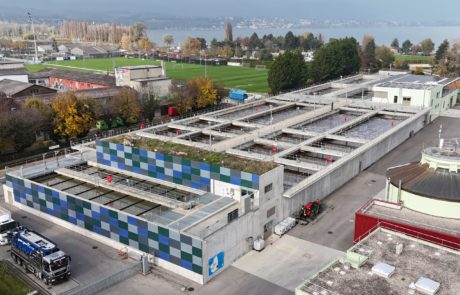 Traitement des micropolluants pour la STEP -d'Yverdon-Les-Bains (VD) visuel de la station