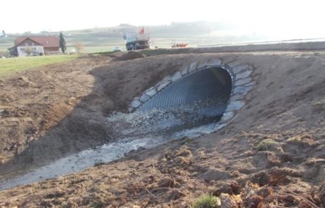 Revitalisation du Palon à Fribourg - Eaux superficielles - Aménagement et Revitalisation - Embouchure cours d'eau