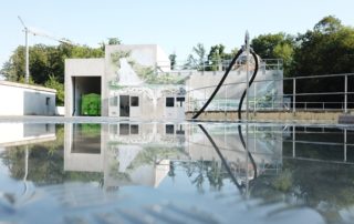 Traitement des micropolluants pour la STEP de Penthaz (VD) - photo visutel avec eau